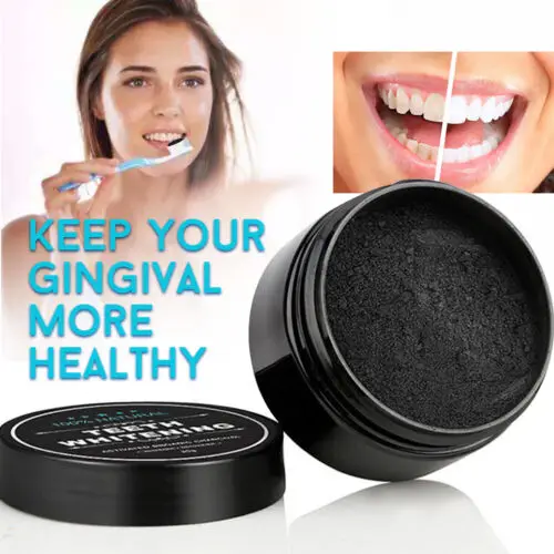 Activated Charcoal Powder - مسحوق تقشير تبييض الأسنان ، تعبئة