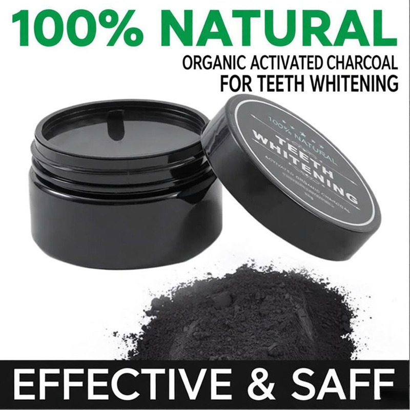 Activated Charcoal Powder - مسحوق تبييض الأسنان الطبيعي بالفحم النشط