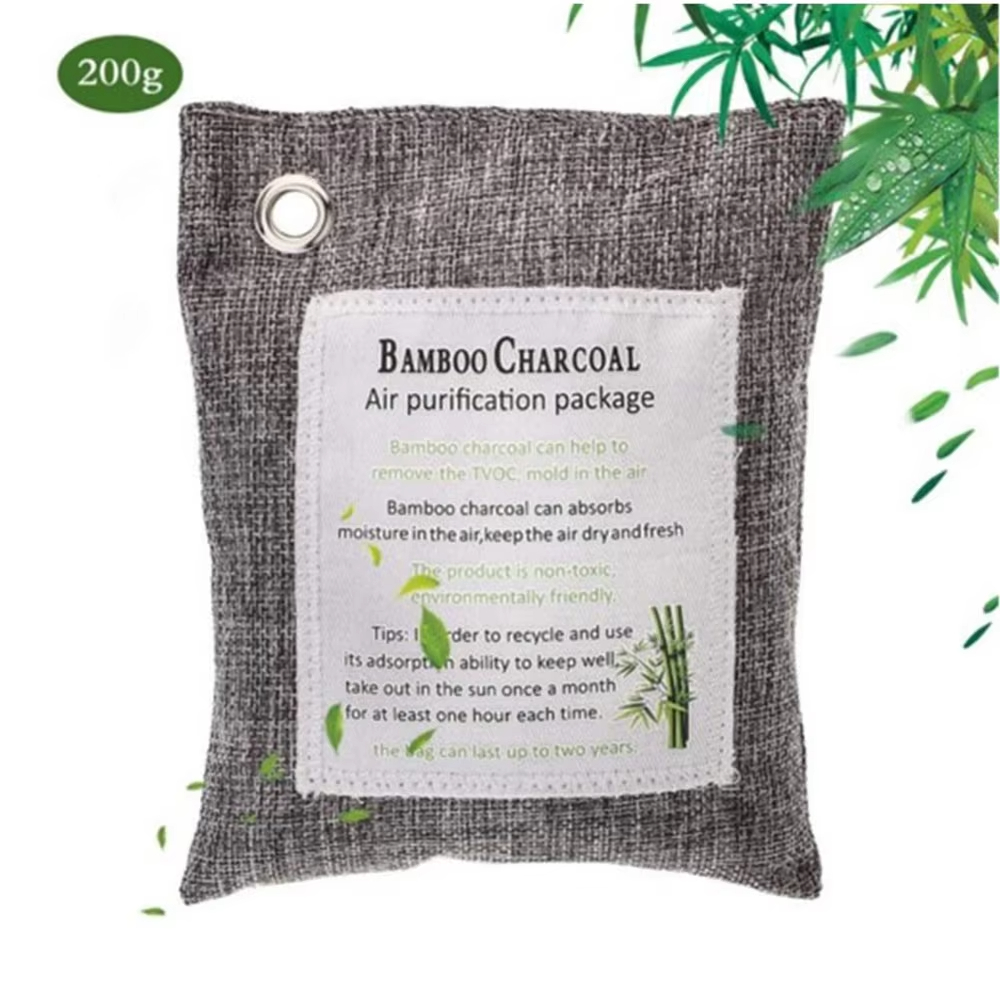 Activated Charcoal Powder - 1 قطعة أكياس فحم الخيزران الثلاجة