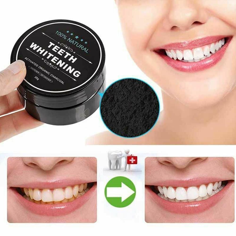 Activated Charcoal Powder - مسحوق الفحم العضوي المنشط تلميع الأسنان