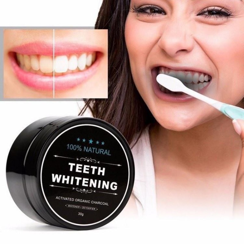 1 صندوق من مسحوق تبييض الأسنان - مراجعة Activated Charcoal Powder وسعره