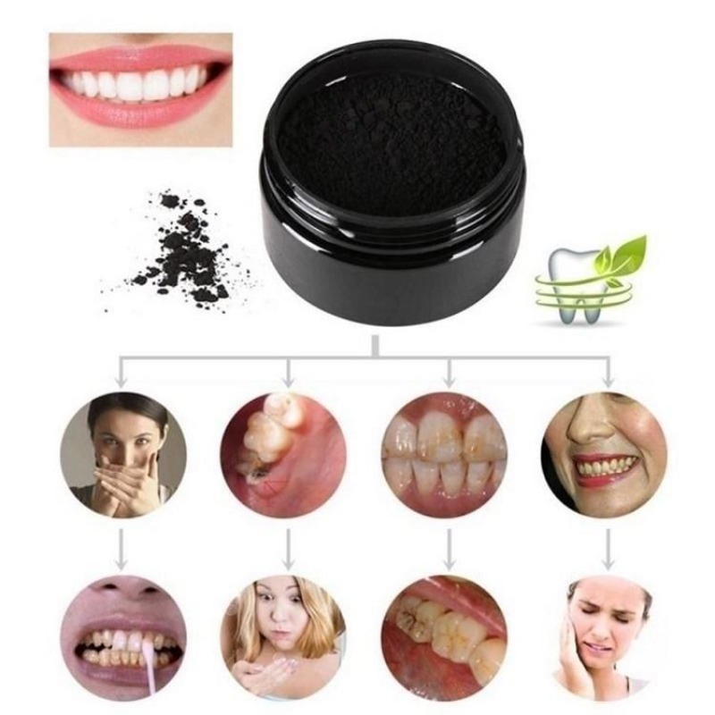 1 صندوق من مسحوق تبييض الأسنان - مراجعة Activated Charcoal Powder وسعره
