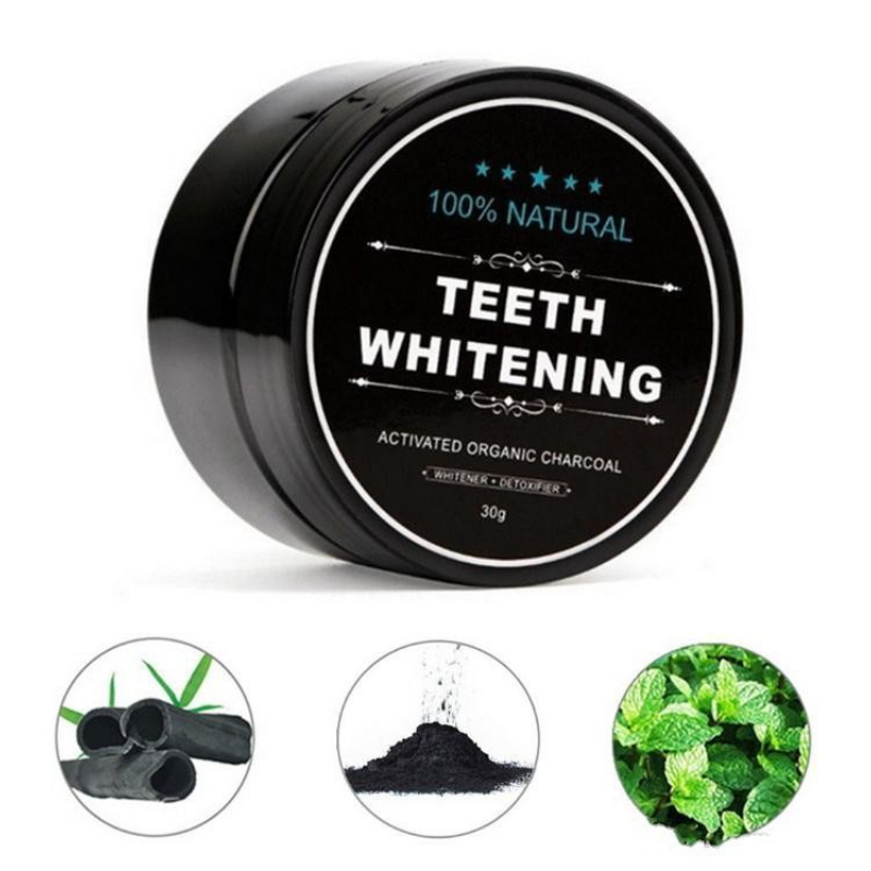 مسحوق تبييض الأسنان الطبيعي با - مراجعة Activated Charcoal Powder وسعره